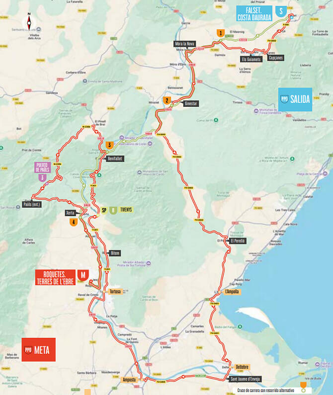 Recorrido de la 5ª etapa de la Vuelta a España 2026 Recorrido de la 5ª etapa de la Vuelta a España 2026