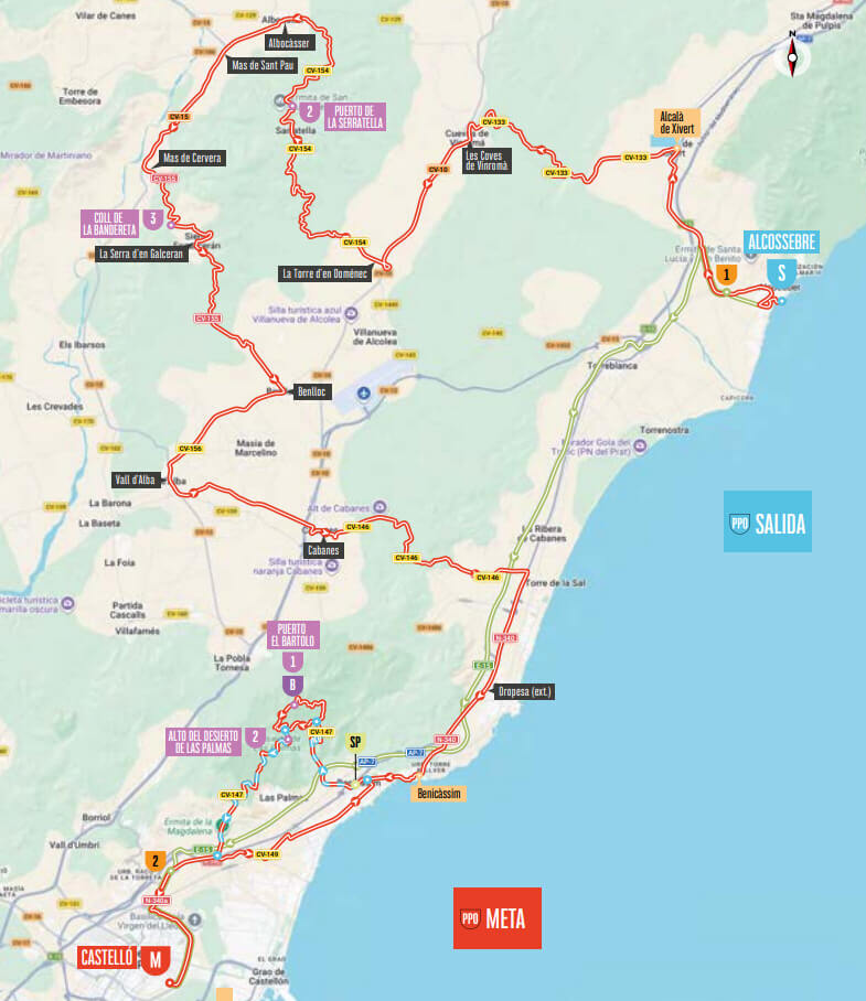 Recorrido de la 6� etapa de la Vuelta a Espa�a 2026