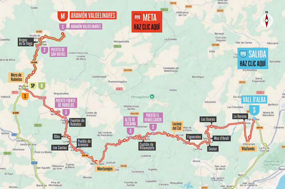 Recorrido de la 7� etapa de la Vuelta a Espa�a 2026