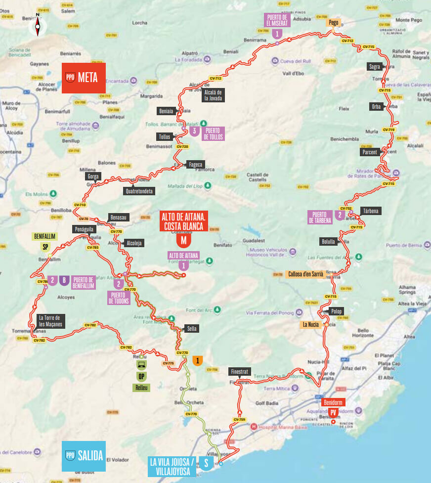 Recorrido de la 9ª etapa de la Vuelta a España 2026 Recorrido de la 9ª etapa de la Vuelta a España 2026