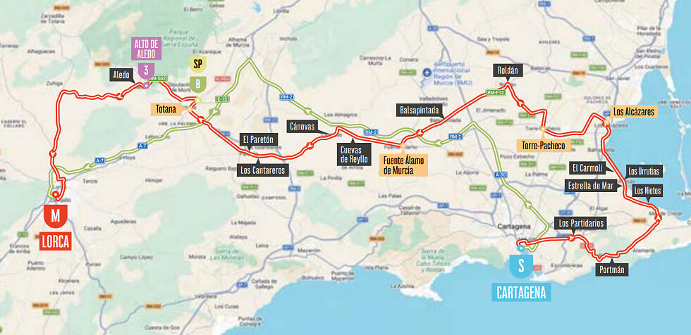 Recorrido de la 11ª etapa de la Vuelta a España 2026 Recorrido de la 11ª etapa de la Vuelta a España 2026