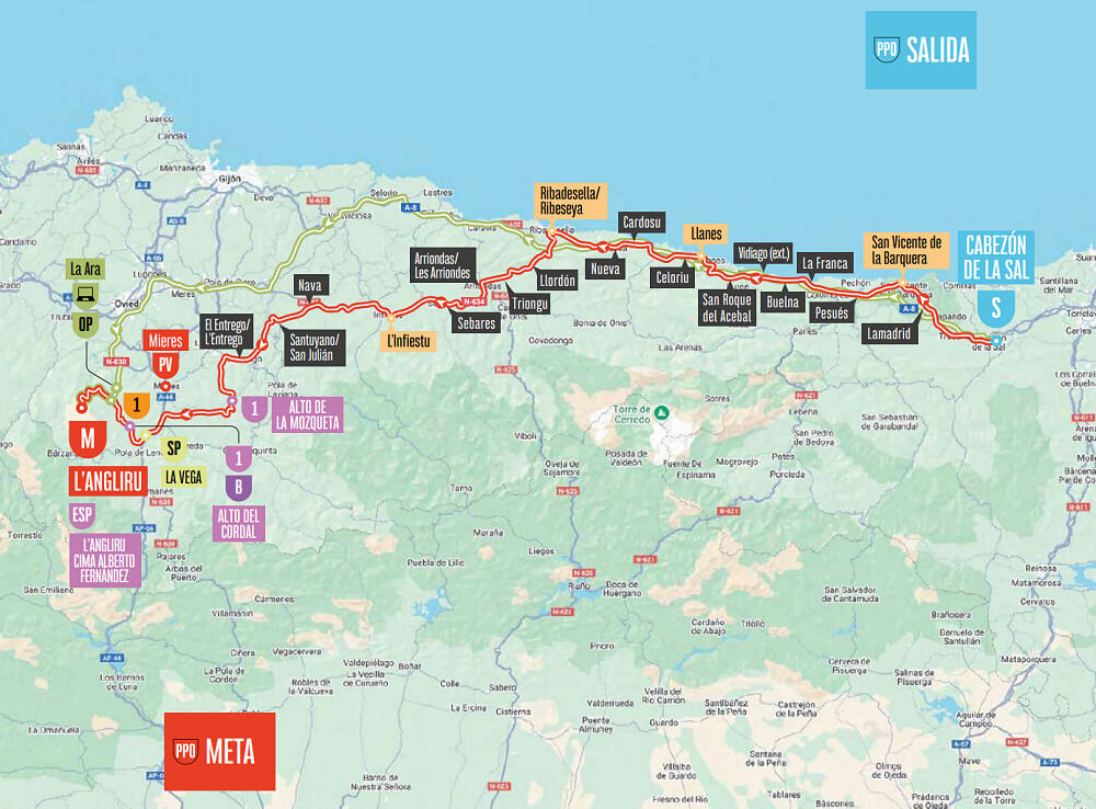 Vuelta a Espaa 2025 - Recorrido de la etapa 13