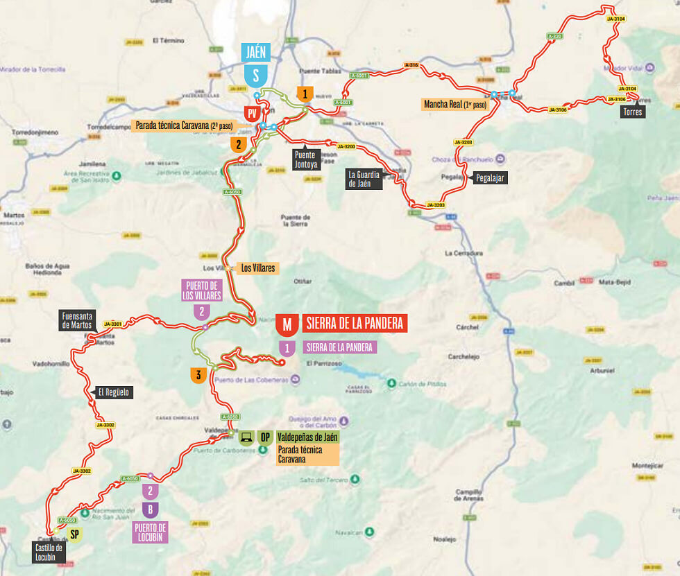 Recorrido de la 14ª etapa de la Vuelta a España 2026 Recorrido de la 14ª etapa de la Vuelta a España 2026