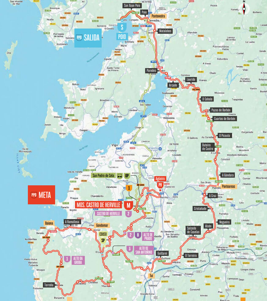 Vuelta a Espaa 2025 - Recorrido de la etapa 16