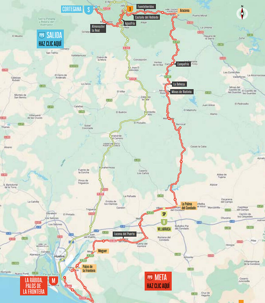 Recorrido de la 16ª etapa de la Vuelta a España 2026 Recorrido de la 16ª etapa de la Vuelta a España 2026