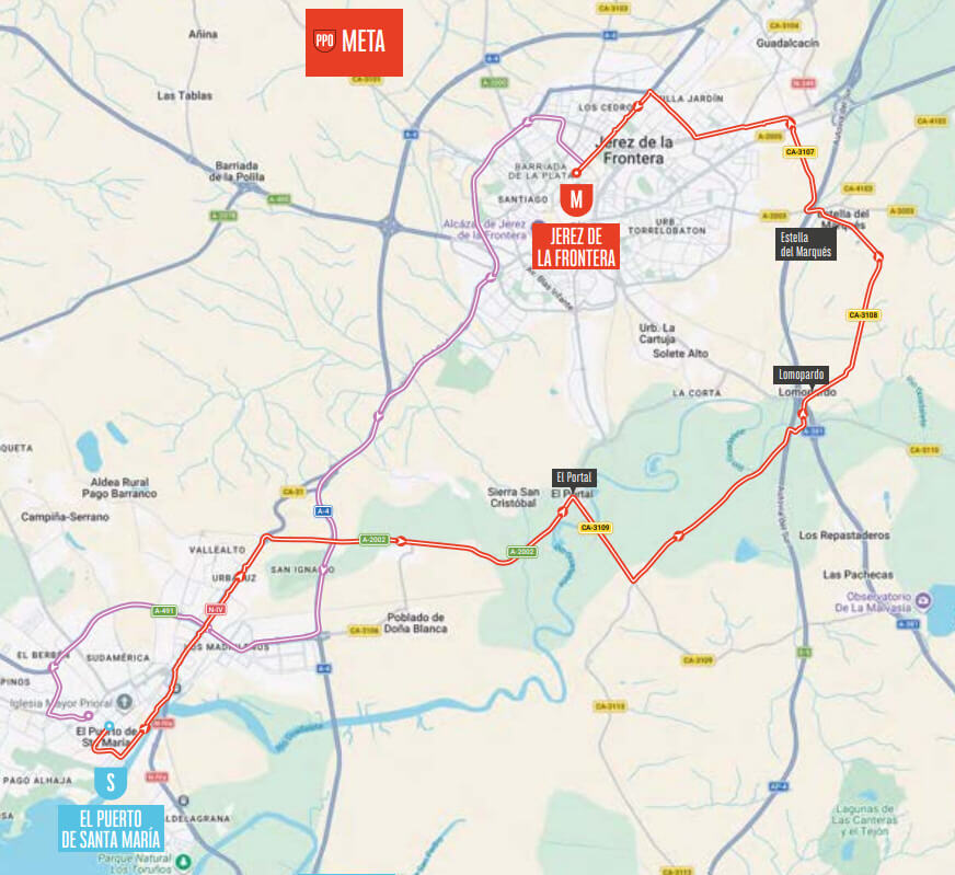 Recorrido de la 18ª etapa de la Vuelta a España 2026 Recorrido de la 18ª etapa de la Vuelta a España 2026