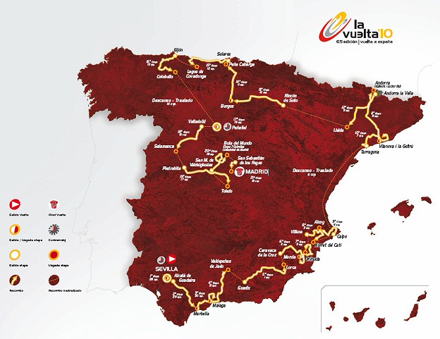 Recorrido 65 Vuelta Ciclista a Espaa