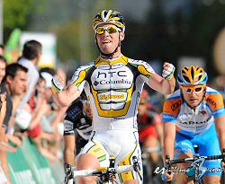 Cavendish, primer líder del Tour de California tras ganar la primera etapa Cavendish, primer líder del Tour de California tras ganar la primera etapa