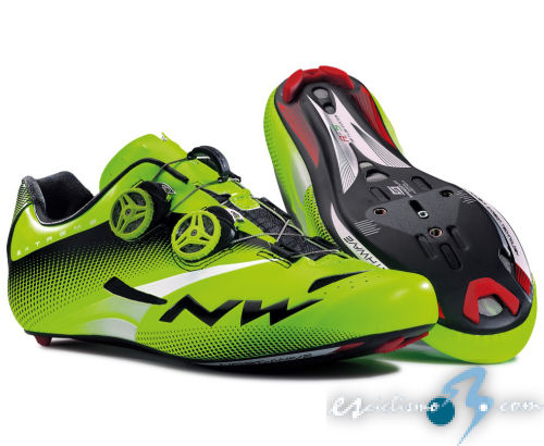 Zapatillas Northwave Extreme Tech Plus para el equipo Lampre-Merida Zapatillas Northwave Extreme Tech Plus para el equipo Lampre-Merida