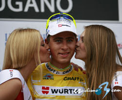 El eslovaco Peter Sagan, primer líder de la Vuelta a Suiza El eslovaco Peter Sagan, primer líder de la Vuelta a Suiza