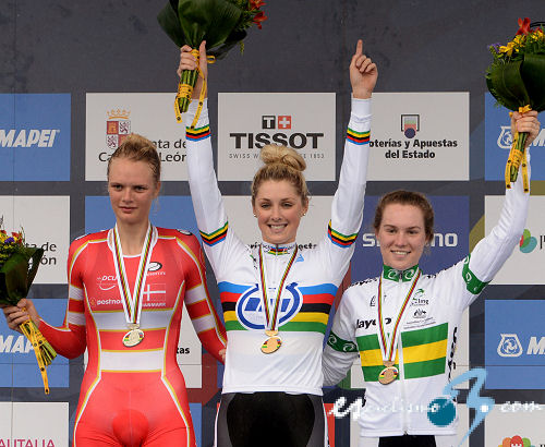 Ctos. del Mundo: Macey Stewart, Campeona del Mundo junior en contrarreloj Ctos. del Mundo: Macey Stewart, Campeona del Mundo junior en contrarreloj