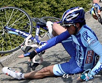 Vuelta a Espaa: Kiserlovski, primera baja del Fuji-Servetto tras confirmarse su fractura de clavcula