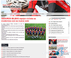 El equipo Seguros Bilbao actualiza su web www.ciclismosb.com El equipo Seguros Bilbao actualiza su web www.ciclismosb.com
