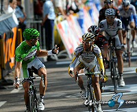 Tour de Francia: Cavendish, ltimo en la decimocuarta etapa por obstruir en el sprint a Hushovd