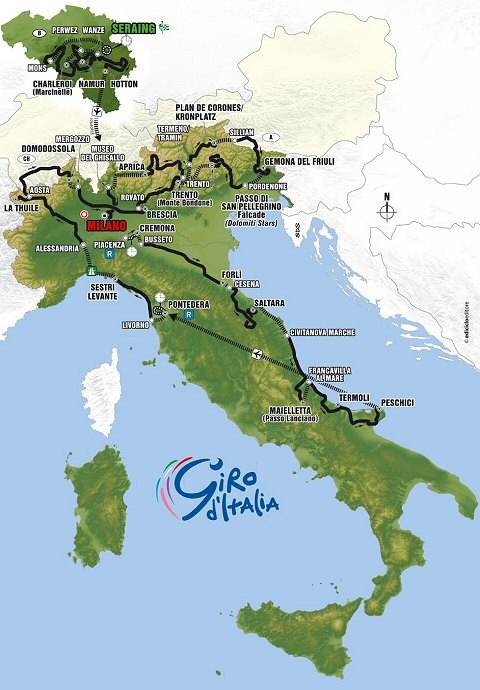 Etapas Giro de Italia 2006
