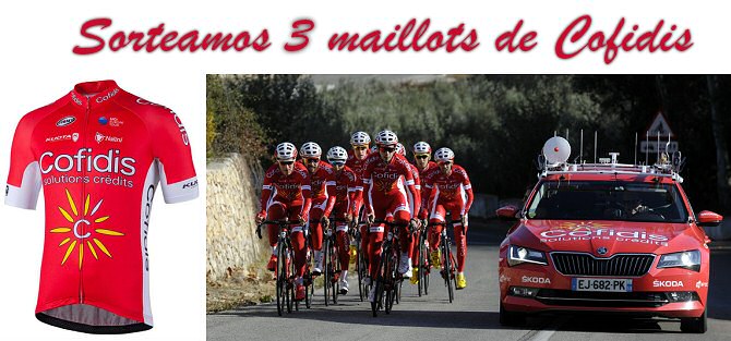 Sorteamos 3 maillots de Cofidis