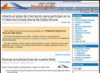 Web de la asociacin ciclista Navalagrulla. Olvera