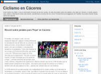 Ciclismo en Cceres