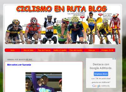 Ciclismo en ruta Blog